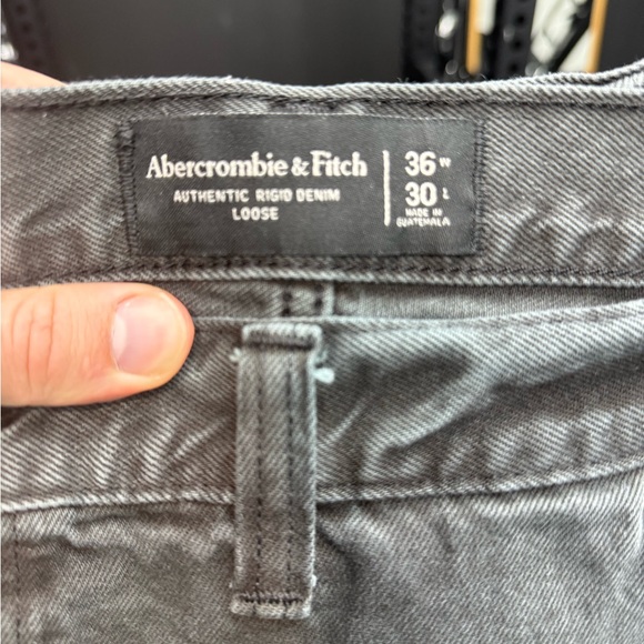 Abercrombie black loose jeans brand new - Picture 1 of 2